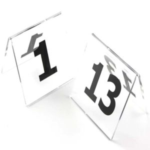 מעמד שולחני מפרספקס שקוף 6X4 ס"מ