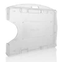 מנשא שקוף קשיח דו צדדי לכרטיסים